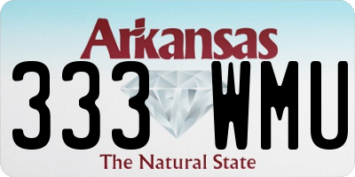 AR license plate 333WMU