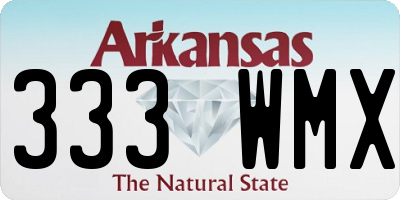 AR license plate 333WMX