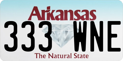 AR license plate 333WNE