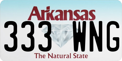 AR license plate 333WNG