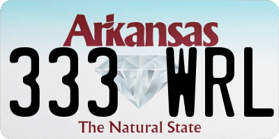 AR license plate 333WRL