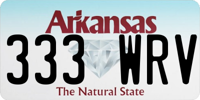 AR license plate 333WRV