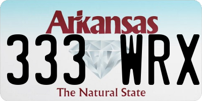 AR license plate 333WRX