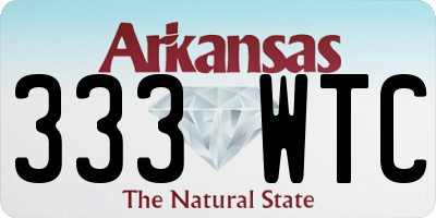 AR license plate 333WTC