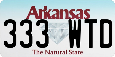 AR license plate 333WTD