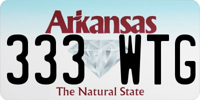 AR license plate 333WTG