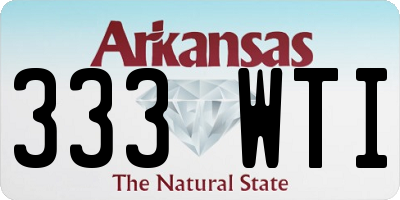 AR license plate 333WTI