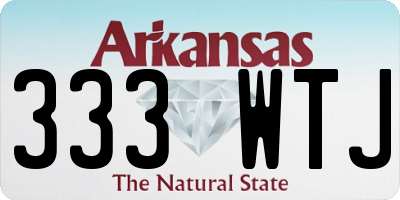 AR license plate 333WTJ