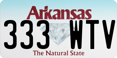 AR license plate 333WTV