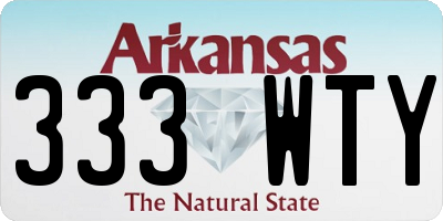 AR license plate 333WTY