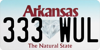 AR license plate 333WUL