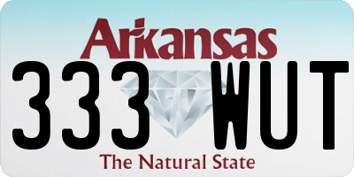 AR license plate 333WUT