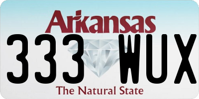 AR license plate 333WUX