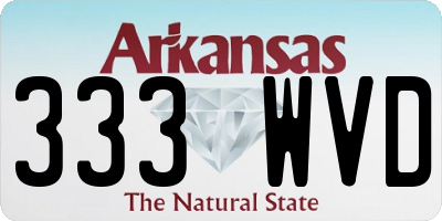 AR license plate 333WVD