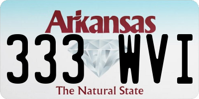 AR license plate 333WVI