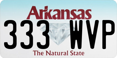AR license plate 333WVP