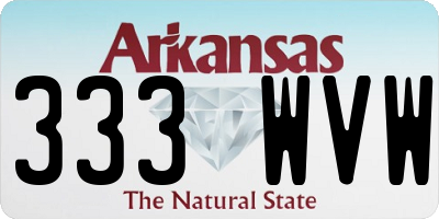 AR license plate 333WVW