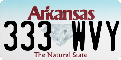 AR license plate 333WVY