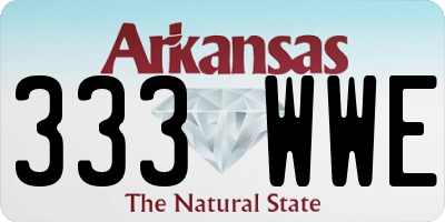 AR license plate 333WWE