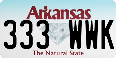 AR license plate 333WWK