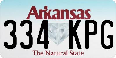 AR license plate 334KPG