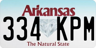 AR license plate 334KPM