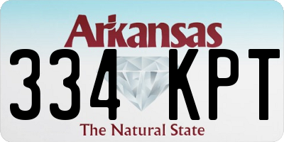 AR license plate 334KPT