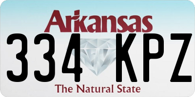 AR license plate 334KPZ
