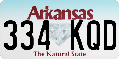 AR license plate 334KQD