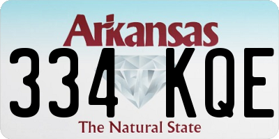 AR license plate 334KQE