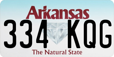 AR license plate 334KQG