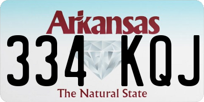 AR license plate 334KQJ