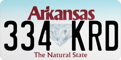 AR license plate 334KRD