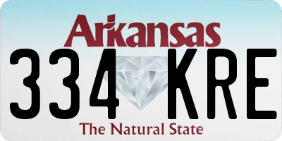 AR license plate 334KRE