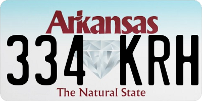 AR license plate 334KRH