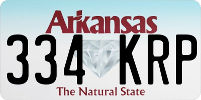 AR license plate 334KRP