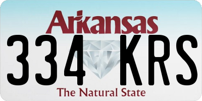 AR license plate 334KRS