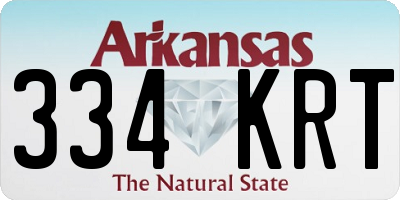 AR license plate 334KRT