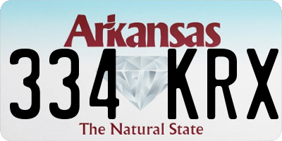 AR license plate 334KRX