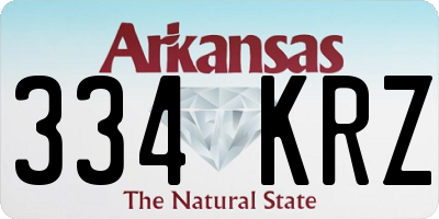 AR license plate 334KRZ
