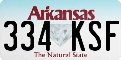AR license plate 334KSF