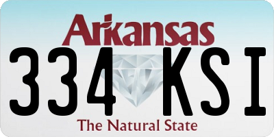 AR license plate 334KSI