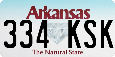 AR license plate 334KSK