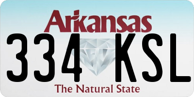 AR license plate 334KSL