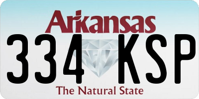 AR license plate 334KSP