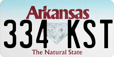 AR license plate 334KST