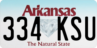 AR license plate 334KSU