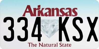 AR license plate 334KSX