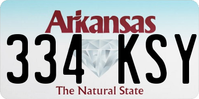 AR license plate 334KSY