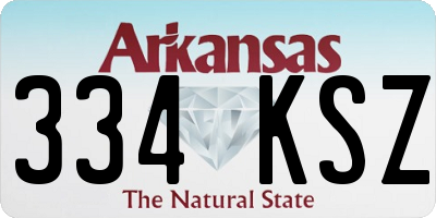 AR license plate 334KSZ